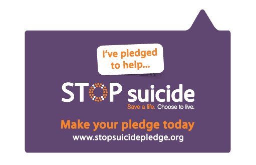 I've pledged to help STOP Suicide